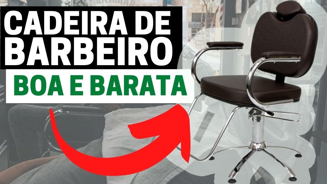 Cadeira barbeiro usada barata