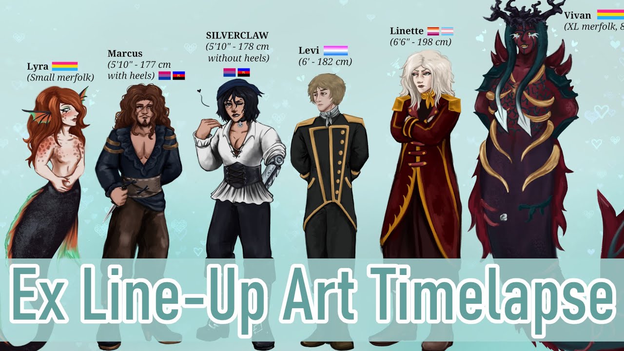 ex line-up ✦ krita ✦ 