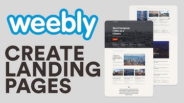 How To Create A Free Weebly Landing Page (Weebly Landing Page Tutorial)