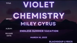 Miley Cyrus  Violet Chemistry S