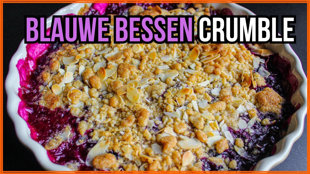 Blauwe Bessen Crumble | Makkelijk En Lekker Recept | How To | DeKeukenVanJordi