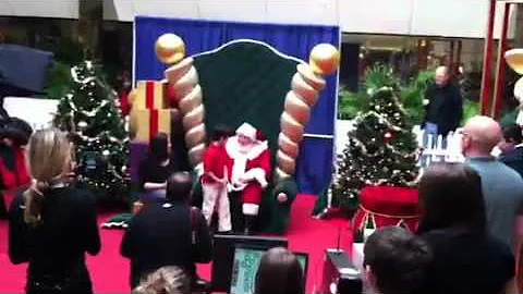 Boy asks Santa for his daddy to come home for Christmas