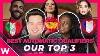Eurovision 2023: Best Automatic Qualifiers | Our Top 3 🇬🇧🇺🇦🇫🇷🇪🇸🇮🇹🇩🇪