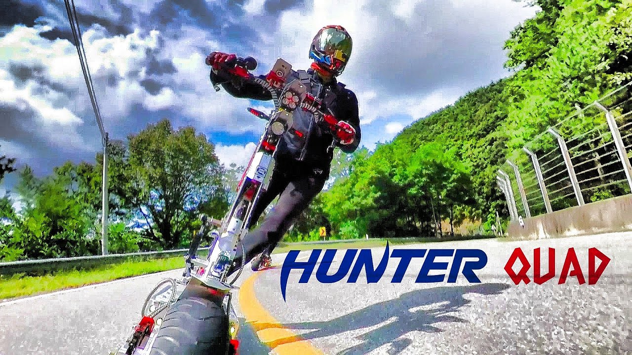 🛴 "Monster machine for grand tour !" L=108km⚡Hunter QUAD /Electric