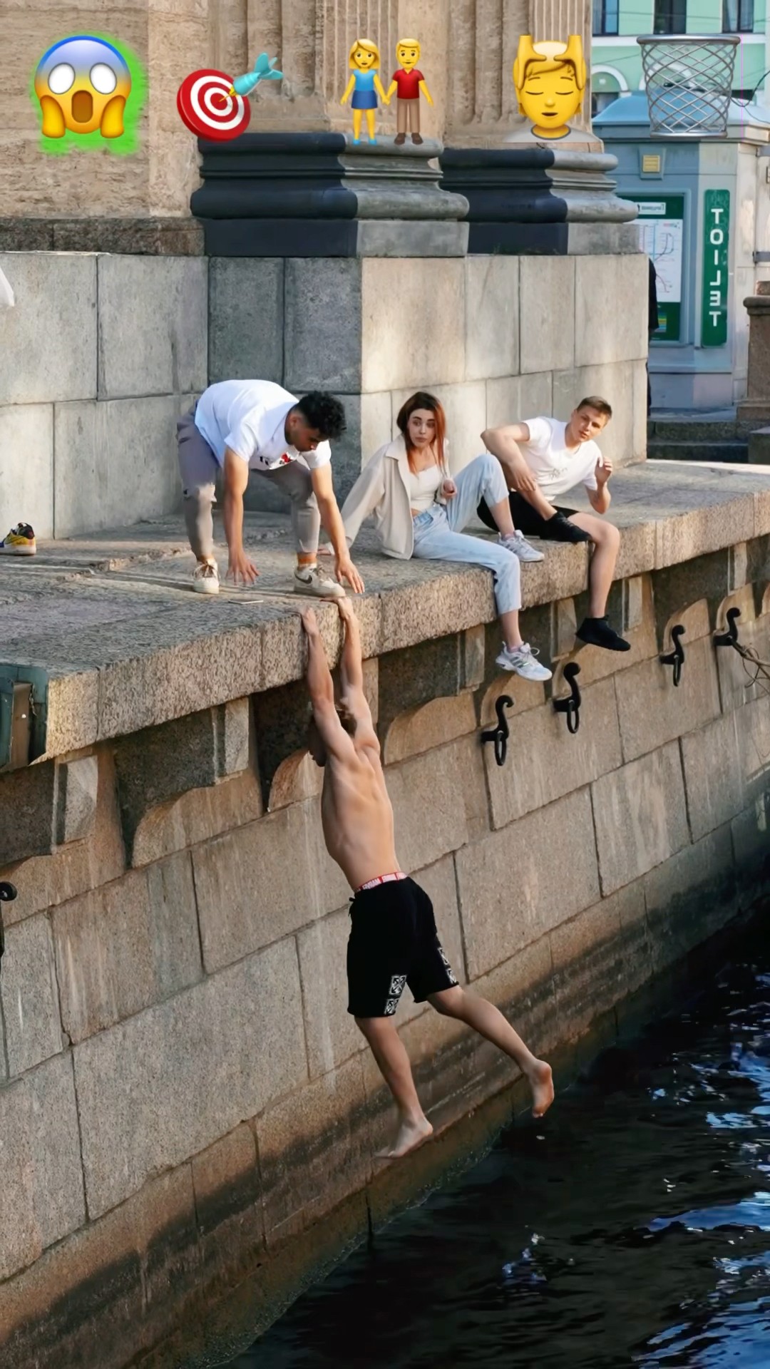 Parkour Pranks and Stunts with Emojis pt.24?#kiryakolesnikov #prank #funny #stunt #parkour #comedy