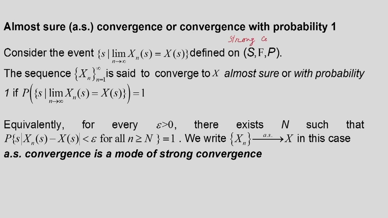 Convergence of Sequence of Random Variables #ch19 #swayamprabha