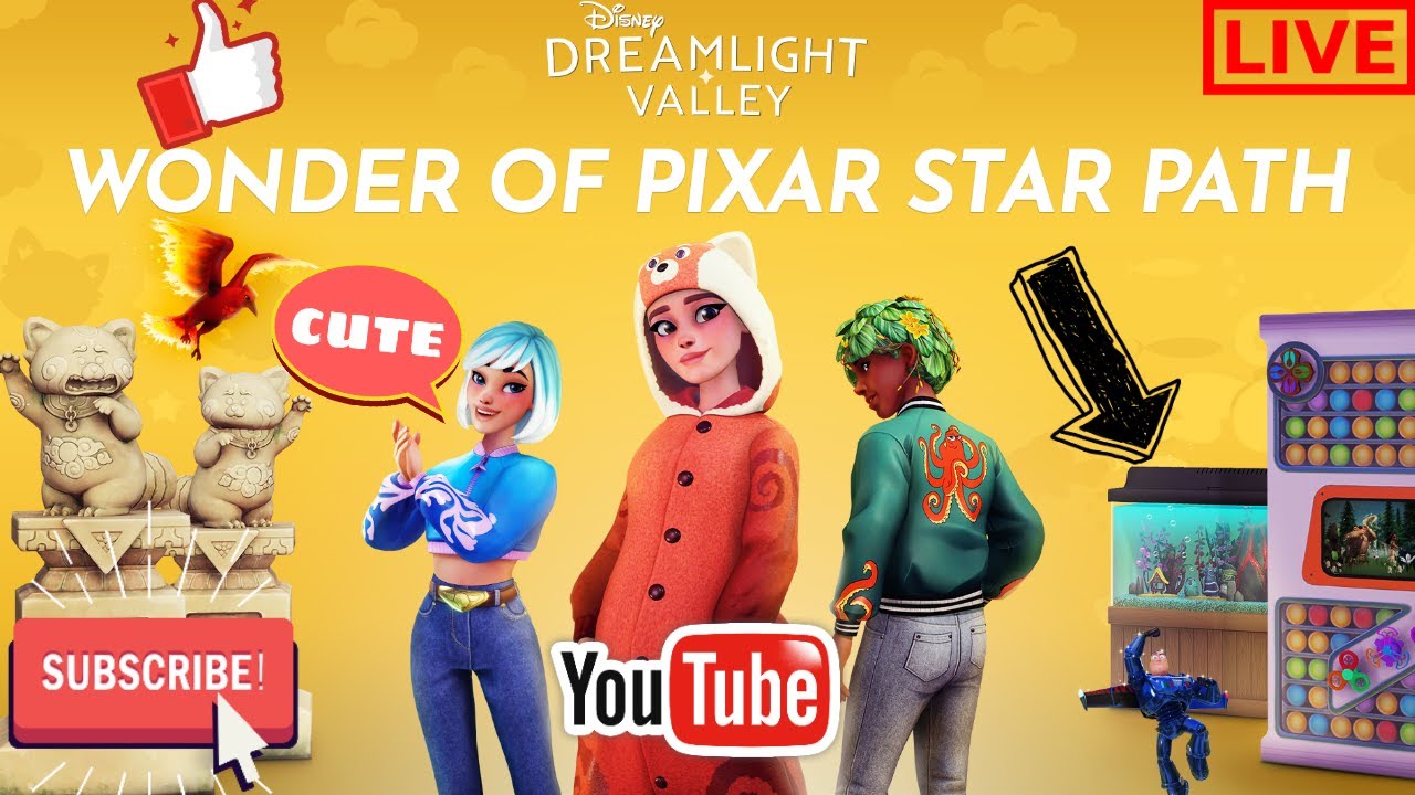 🔴 LIVE - Wonder Of Pixar Star Path Reveal! | Disney Dreamlight Valley | Come Hangout With Me