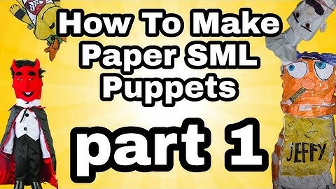 How to make paper sml puppets part 1