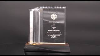 Acrylic Star Column & Plaque DT215 with Free Personalization