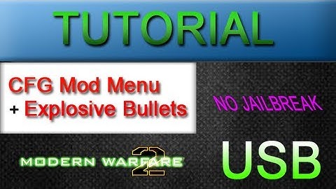 TUTORIAL: CFG Mod Menu with Explosive Bullets // 1.14 MW2 {USB Mod Menu}