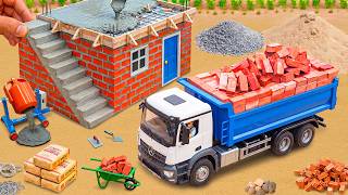 Electrical House Fire | DIY Mini Tractor Making Simple Red Bricks House Construction Science Project