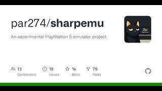 GitHub - par274/sharpemu: An experimental PlayStation 5 emulator project.