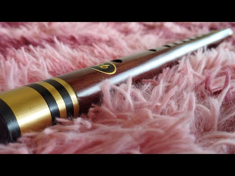 Phayung Wood Flute, Brass Trim, Key of Bb, Pre-shipment Review [Nueng Khlui Banleng]