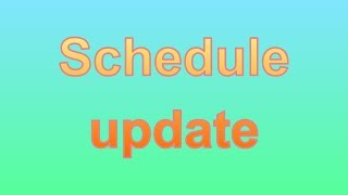 Wrapping up, schedule update 29-11-2017