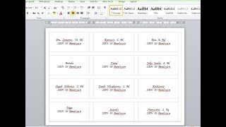 Cara Mudah Cetak Stiker Undangan dengan Mail Merge di MS WORD