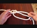    bowline knot in detail