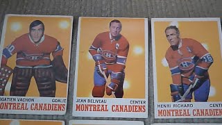 1970-71 O-Pee-Chee Montreal Canadiens hockey cards