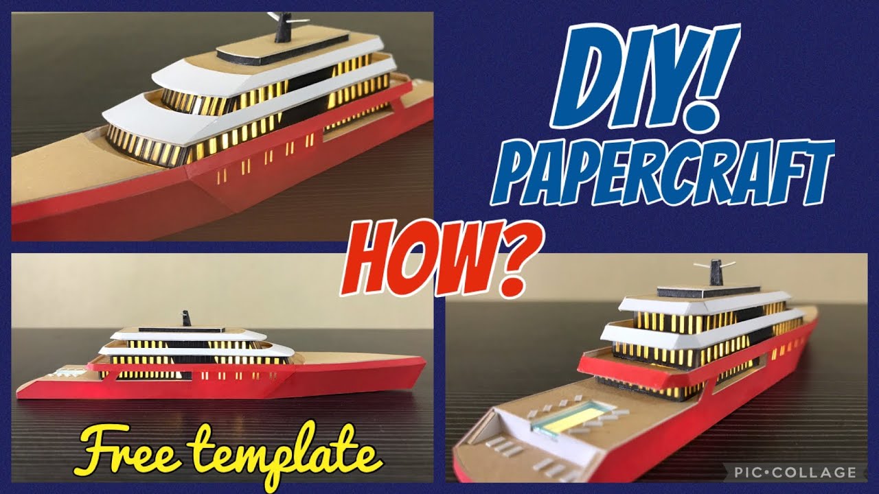 paper yacht template