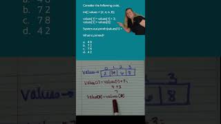 Array Creation and Access - AP CSA Unit 4 Multiple-Choice Review #shorts