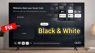 Samsung Tv Black And White Screen Problem | Turn Off Black And White Mode In Samsung Tv