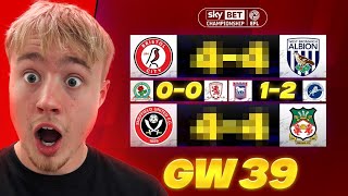 Efl Championship Predictions Gw39 Huge Scorelines & Shock Results