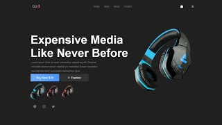 How To Make Headphone Shop website Using Html & css and Javascript