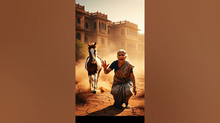 “Grandma Plants Watermelons, Horse Saves Their Life 😭 #ai​ #save​ #watermelon​