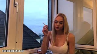 Smoking Fetish Girl is smoking cigarette 178
