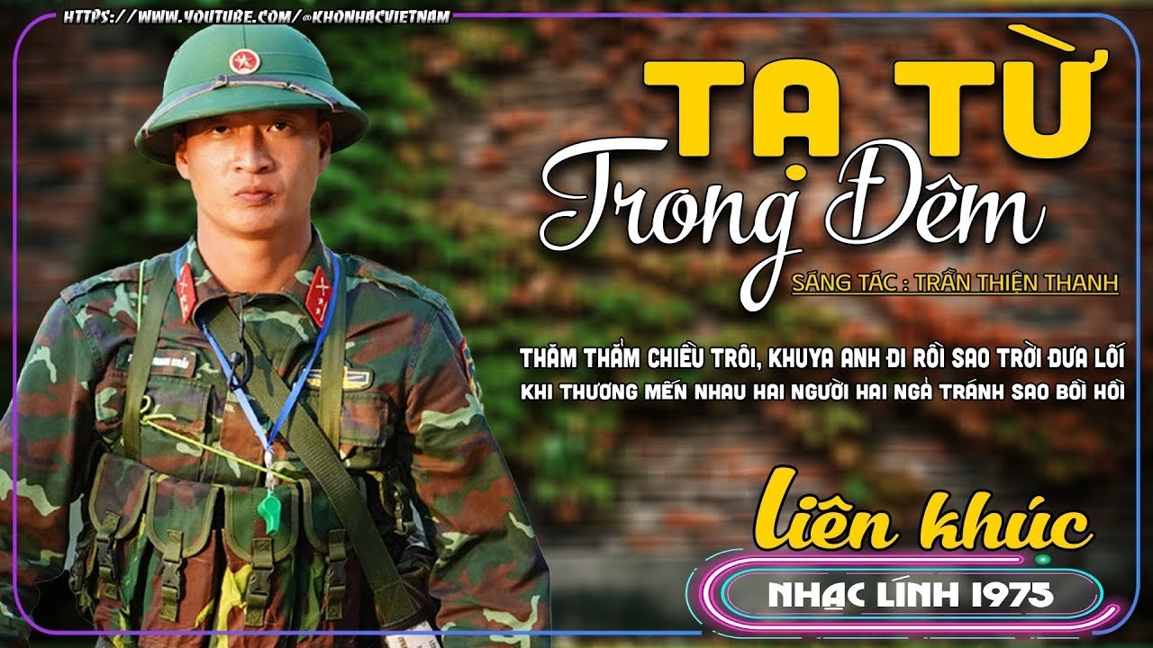 TẠ TỪ TRONG ĐÊM ➤ GIỌNG CA DIỄN QUÂN - Mở Nhẹ Nhàng LK Nhạc Lính Xưa 1975 Còn Mãi Với Thời Gian