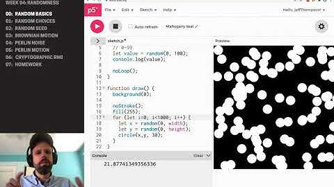 CP1: Randomness in P5JS – Random Basics