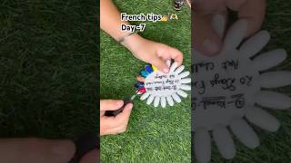Elegant swirl French Nails🤍✨ #ytshorts#nailart#kamal_crafts_hub#naildesign#trendingshort#new#viral✨