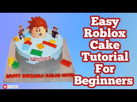 Easy Roblox Cake Tutorial For Beginners Roblox Birthday Cake Design Hqdefault 