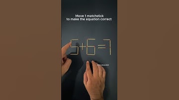Move 1 stick to fix the math 5+6=7🤯 #quiz #puzzle #shorts