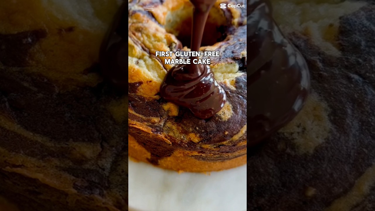 A gluten-free marble cake more moist than the classic? #shorts  #glutenfreebaking #chocolatecake