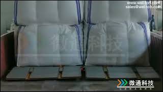 Automatic truck loading and unloading system #ATLS loading jumbo bags into container