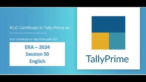 KLiC Tally Prime Era Session 50 Question English l Take a Challenge & Session End Test #tally #era