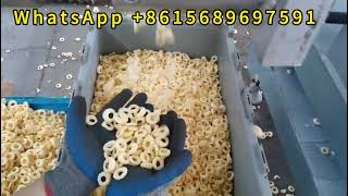 Breakfast Cereal Puffs Corn Ring Make Machine Equipment Maize Ring Making Line Machinery