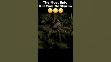 The Most Epic Kill Cam IN Skyrim 😮😮😮 #skyrim #skyrimanniversary #elderscrolls #gaming