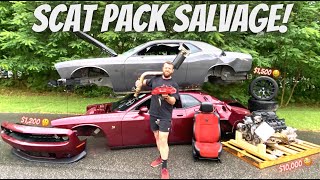 I Bought Two TOTALED Dodge Challenger 392 Scat Packs At SALVAGE AUCTION!