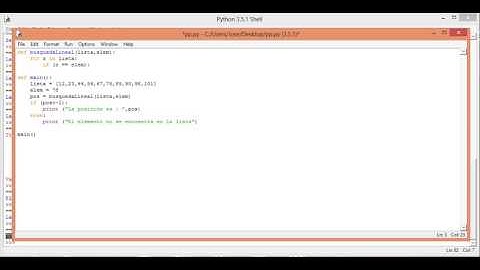 14 python listas Busqueda Lineal