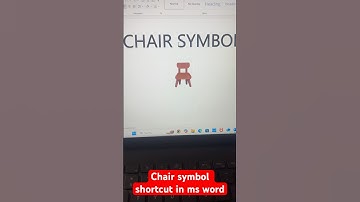 Shortcuts to insert Chair symbol in ms word #shorts #shortvideo #youtubeshorts #trending #viral