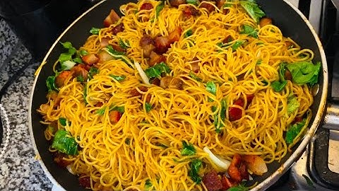 Surinaamse chow mein- Tjauw min recept