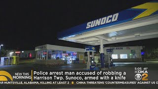 Police arrest man accused of armed robbery at Harrison Twp. Sunoco