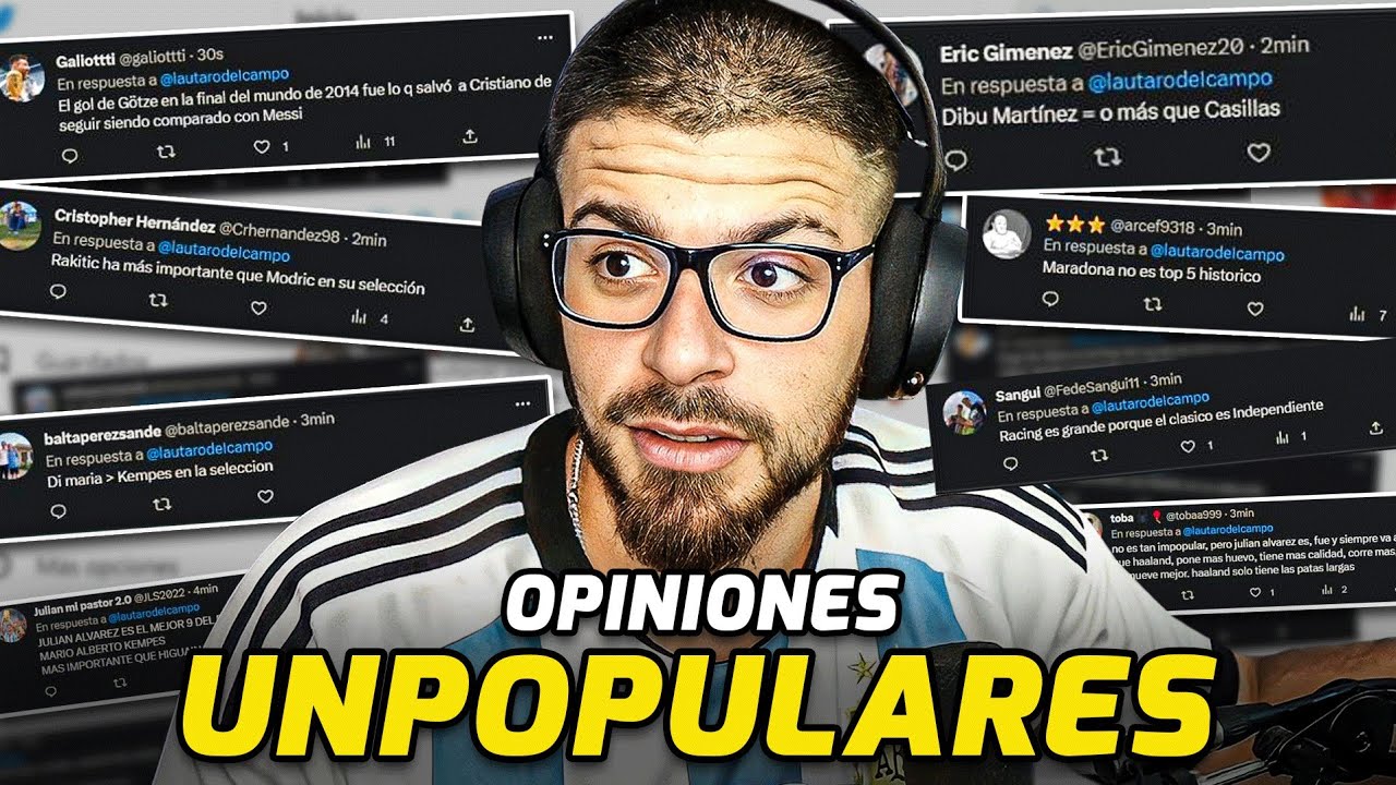 OPINIONES IMPOPULARES DE FÚTBOL | BURRADAS Y FACTOS QUE LOS SORPRENDERÁN!