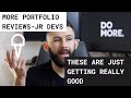 More JR Developer Portfolio Reviews | Solid Examples Of How To Structure Your Portfolio & Land A Job