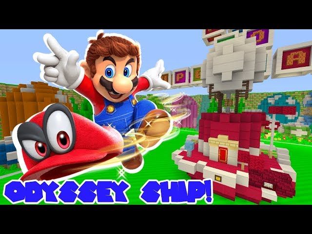Minecraft | How To Super Mario | Building The Odyssey Ship! (4,000