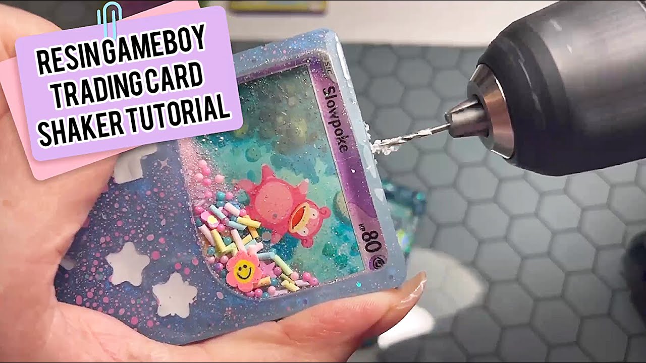 Resin Trading Card Gameboy Shaker Mold Tutorial by PlantMomStudio