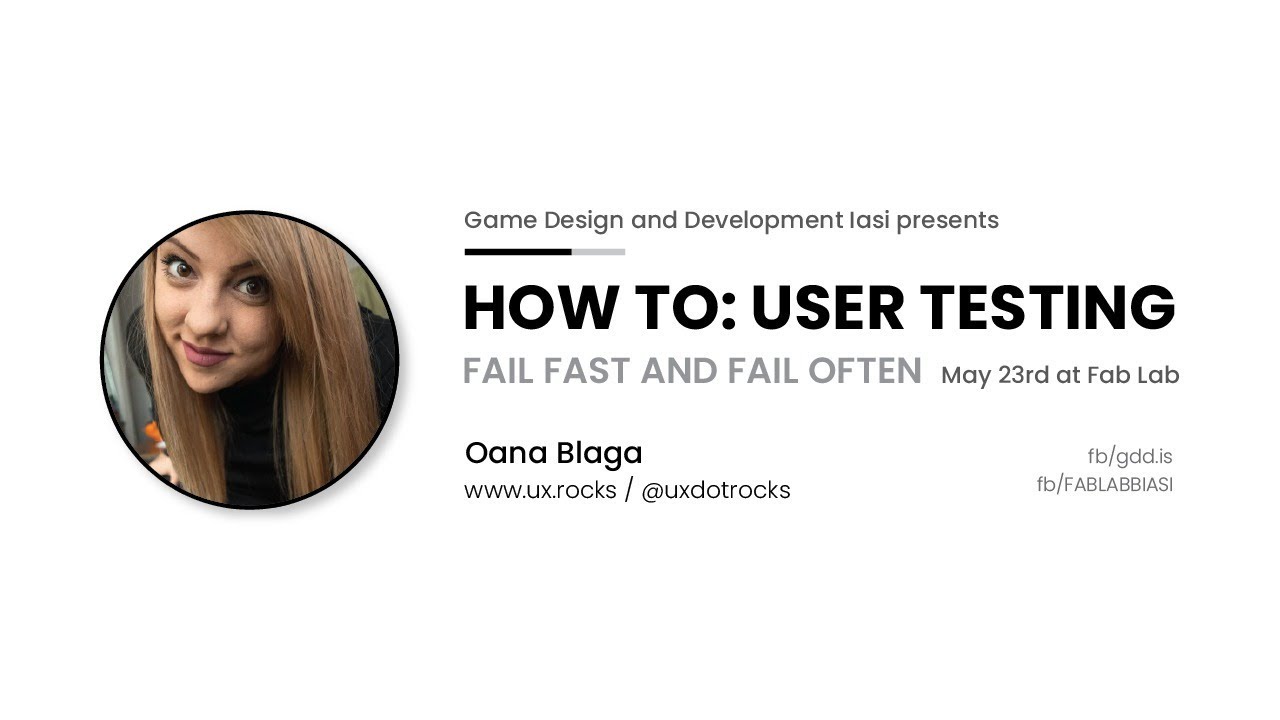 How to: User Testing (Fail Fast and Fail Often) - YouTube