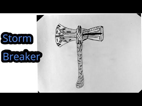 storm breaker  Marvel drawings Thor drawing Book art