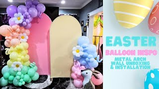 cute Easter Balloon decoration ideas| #unboxing arch walls | #balloons #tutorial #easter #diy #howto